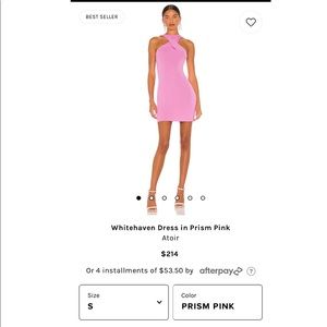 NWOT atoir whitehaven twist neck midi dress